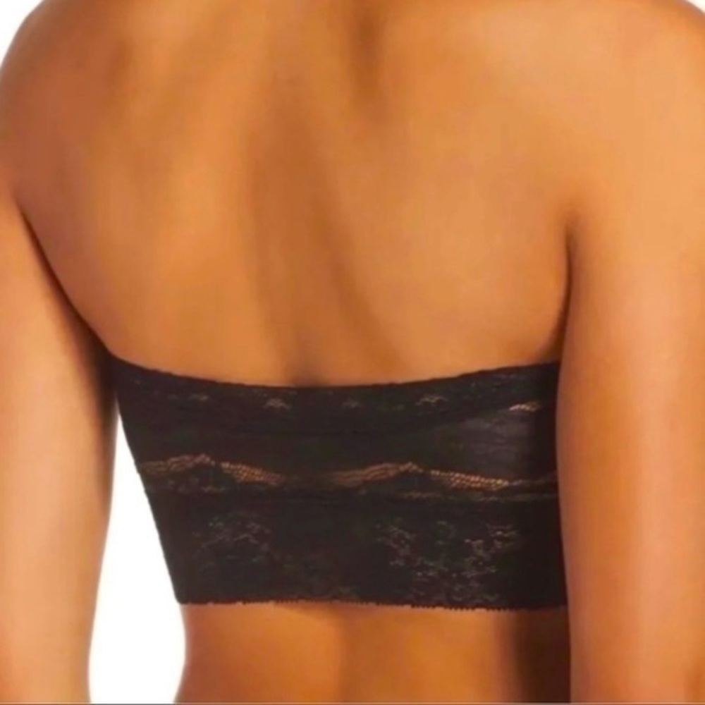 Free People Bandeau Scallop Lace Black (0-2) - Picture 3 of 4